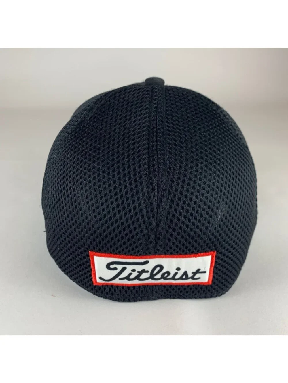 Titleist FootJoy Black New Era 39Thirty Stretch Fitted Hat Mens M/L